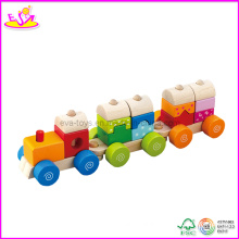 Jouet de train de bloc en bois d&#39;enfants (W04A068)